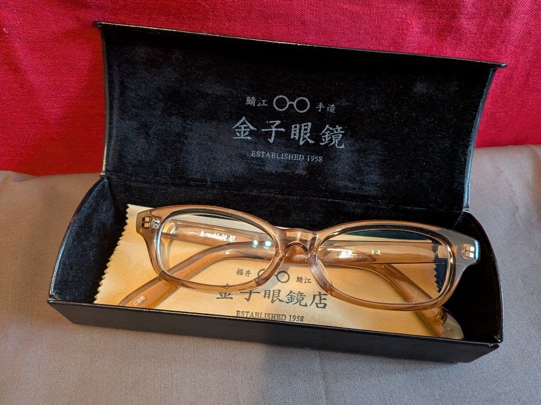 【泰八郎謹製】 眼鏡　メガネ　クリアベージュ　T-104