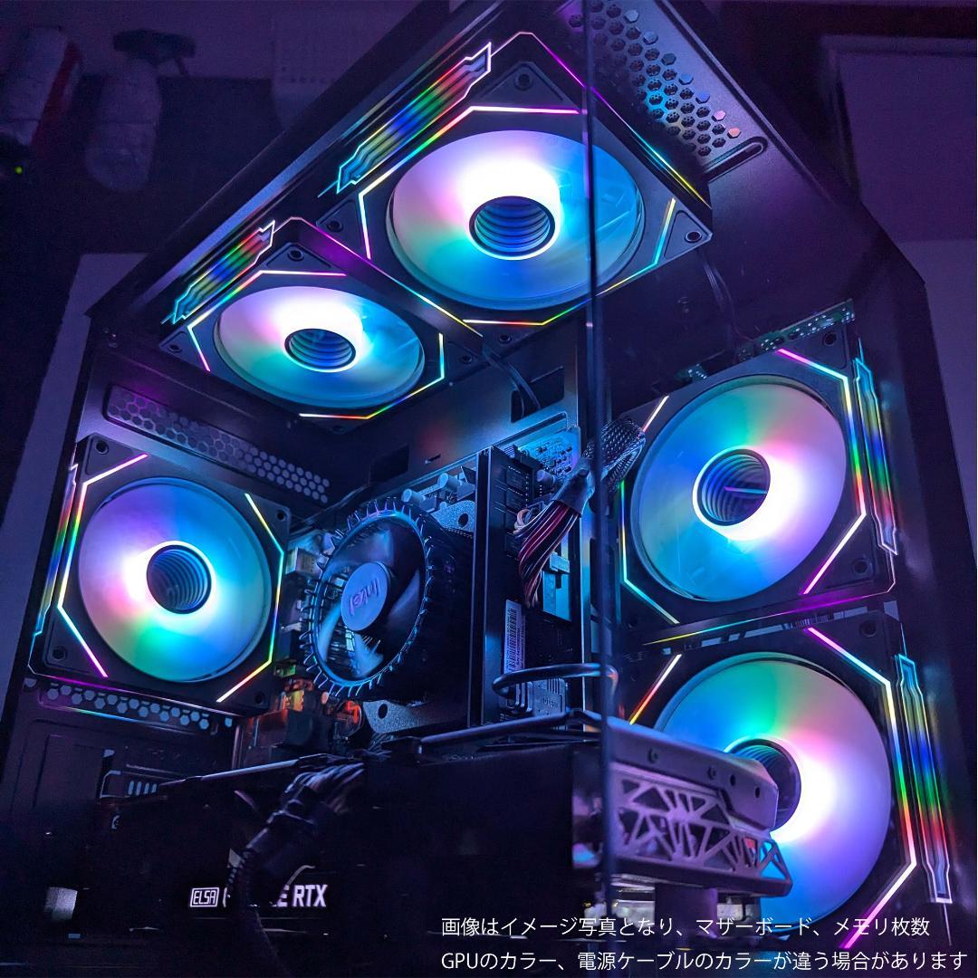 [PLATINUM]黒い光る✨ゲーミングPC✨フルセット✨RTX3070