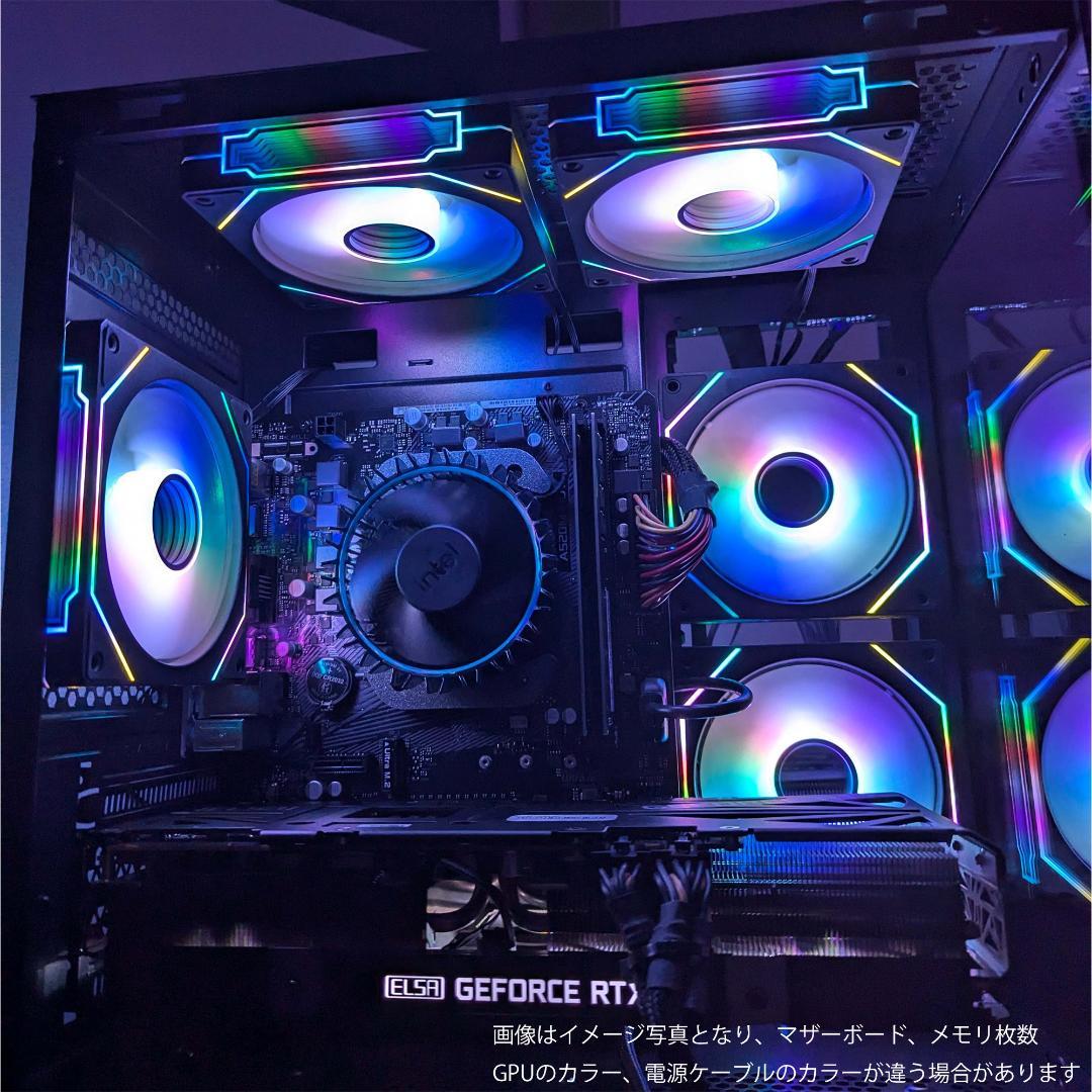 [PLATINUM]黒い光る✨ゲーミングPC✨フルセット✨RTX3070