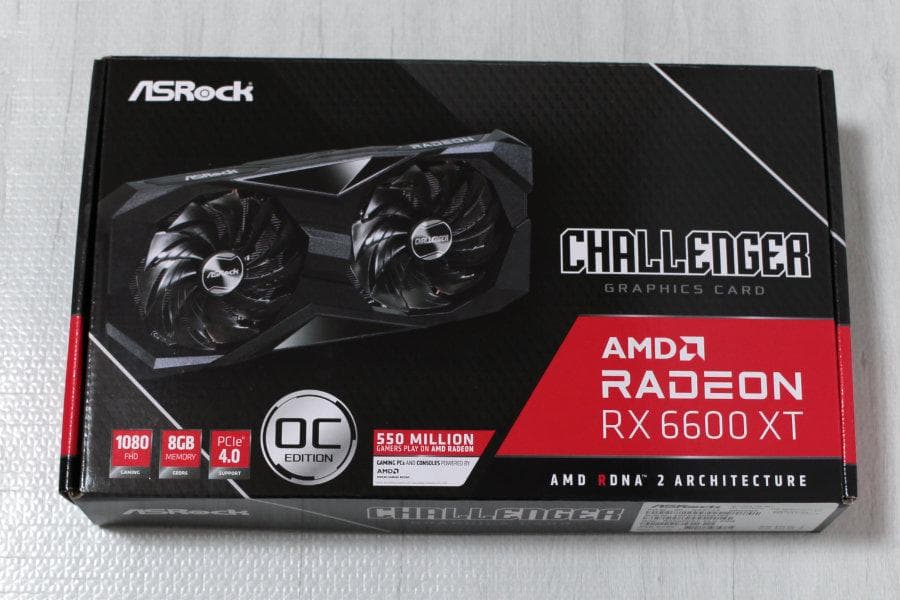 グラフィックボード・グラボ・ビデオカード ASRock Radeon RX 6600 XT Challenger D