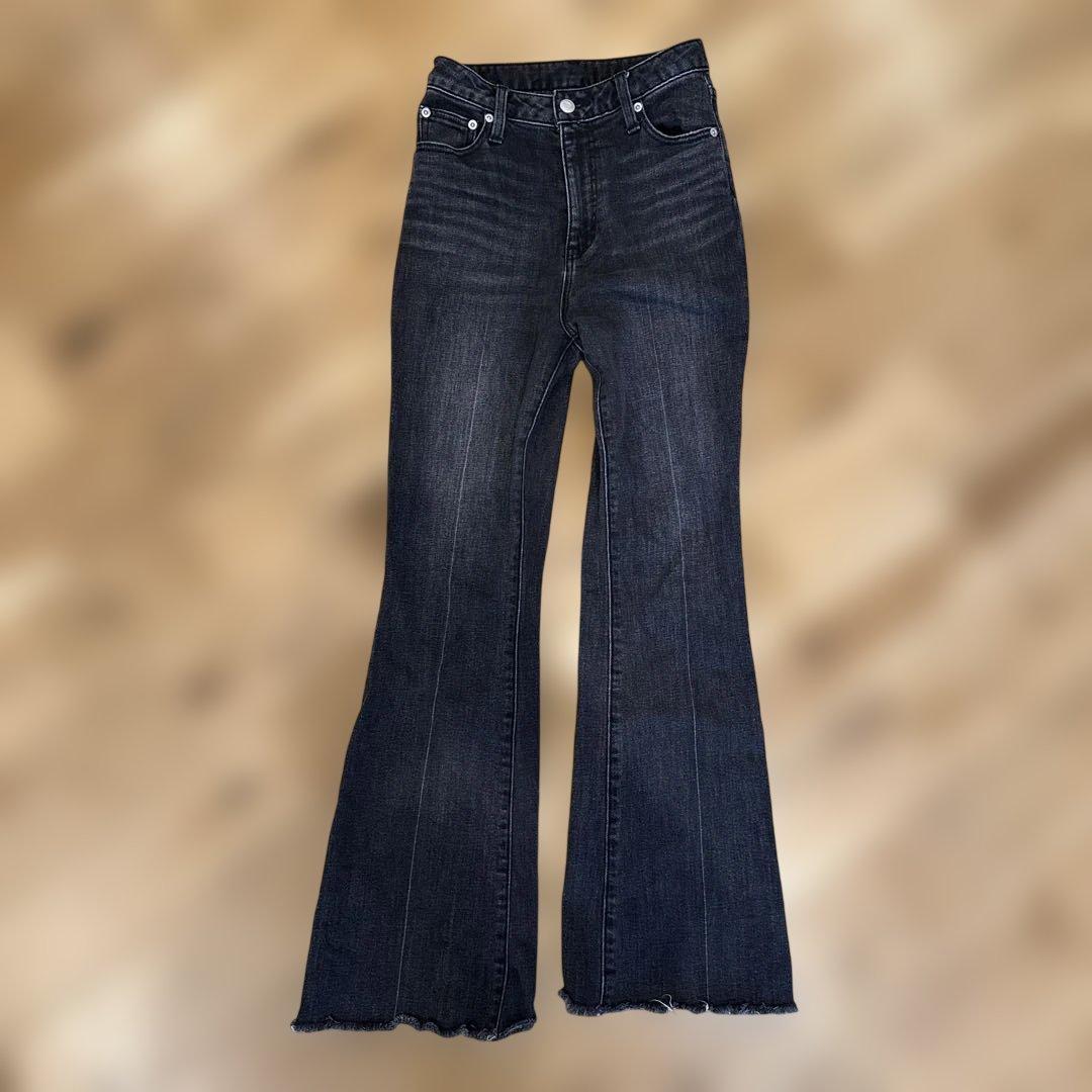 anuans Semi flare denim/セミフレアデニム　size1