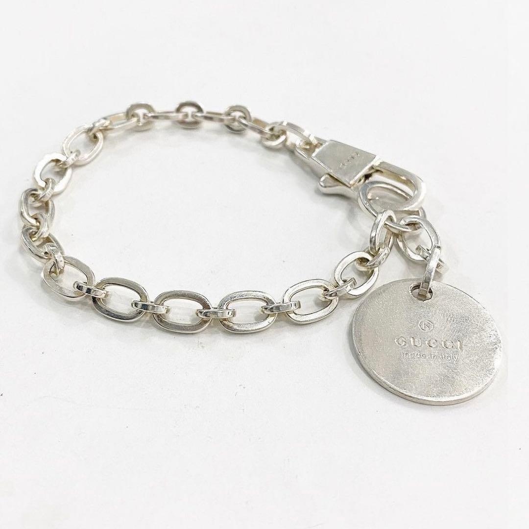 GUCCI 、シルバーチェーン、ブレスレット