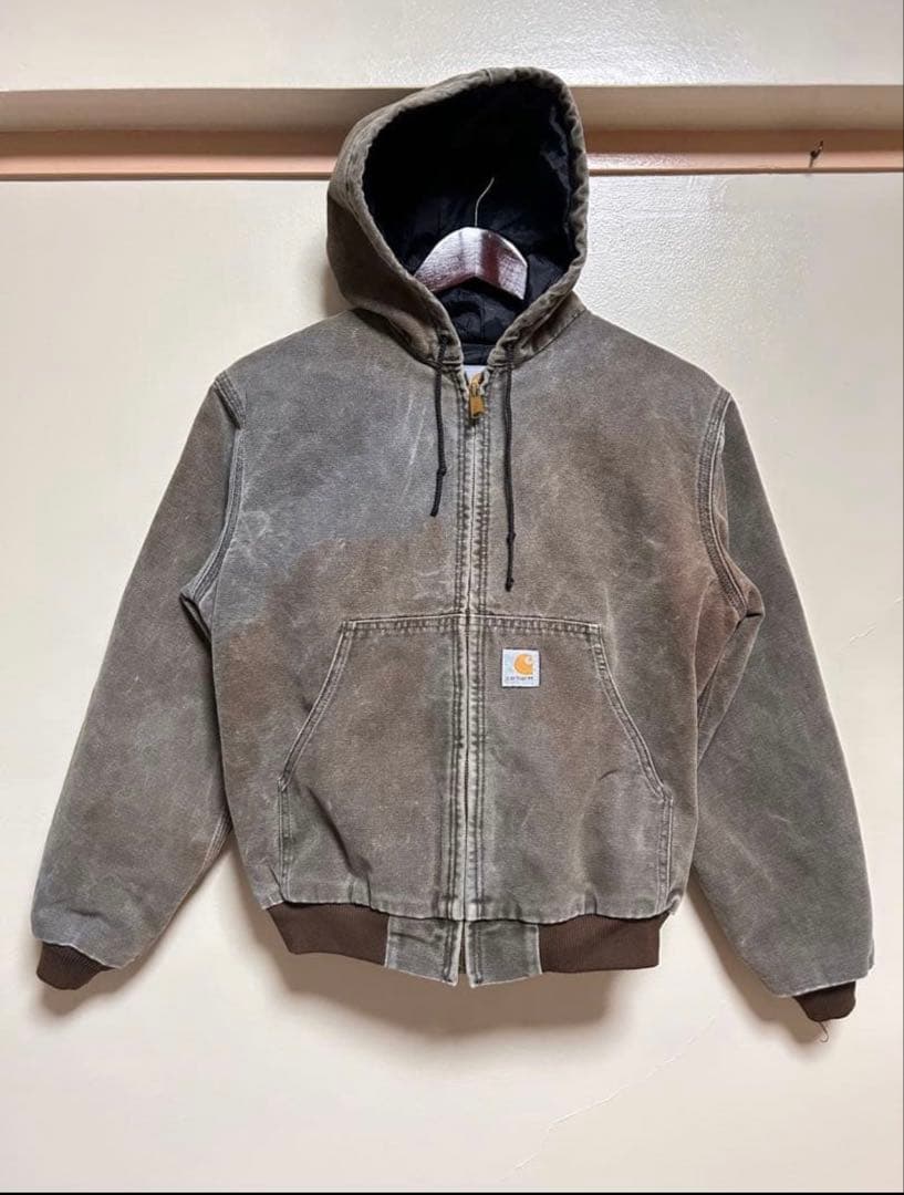 [激渋フェード‼️]Carhartt アクティブジャケット　ブラウン