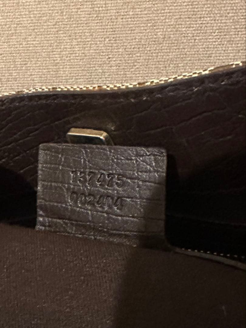 【美品】GUCCI ホースビット GGキャンバス ハンドバッグ