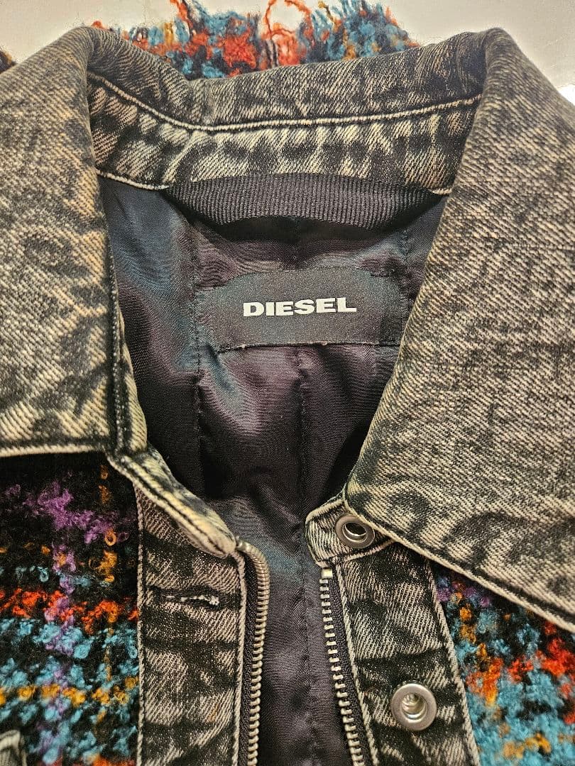 DIESEL チェック柄オーバーサイズジャケット XS
