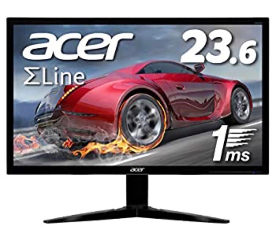 【Acer】ゲーミングモニタ(23.6インチ、KG241Qbmiix)