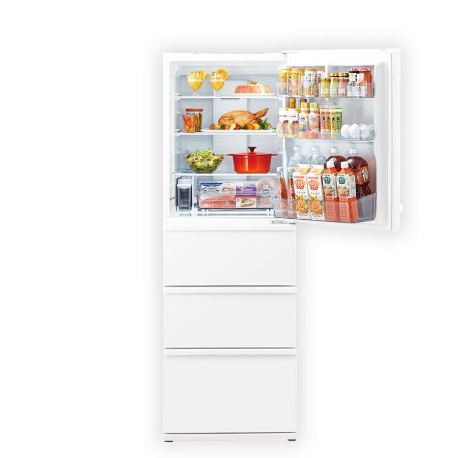 アクア冷蔵冷凍庫 AQR-V37Pミルク2024年製