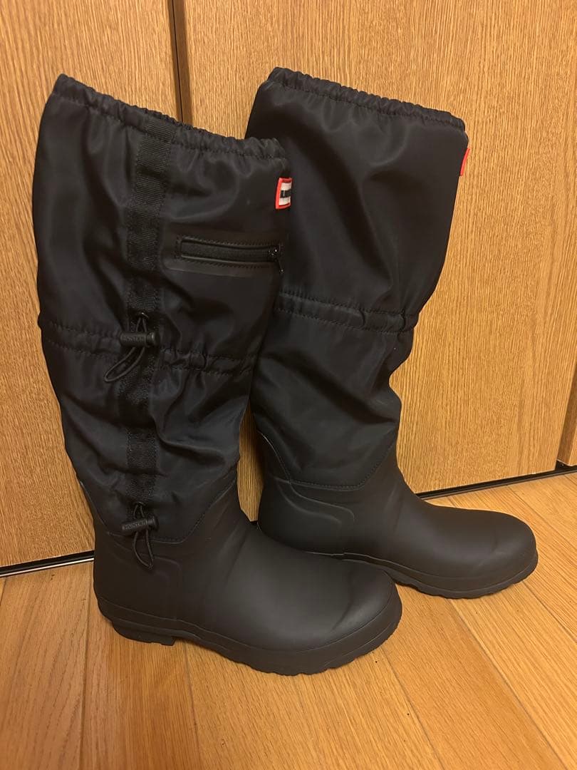 ハンター　トラベル トール レイン ブーツ - ブラック