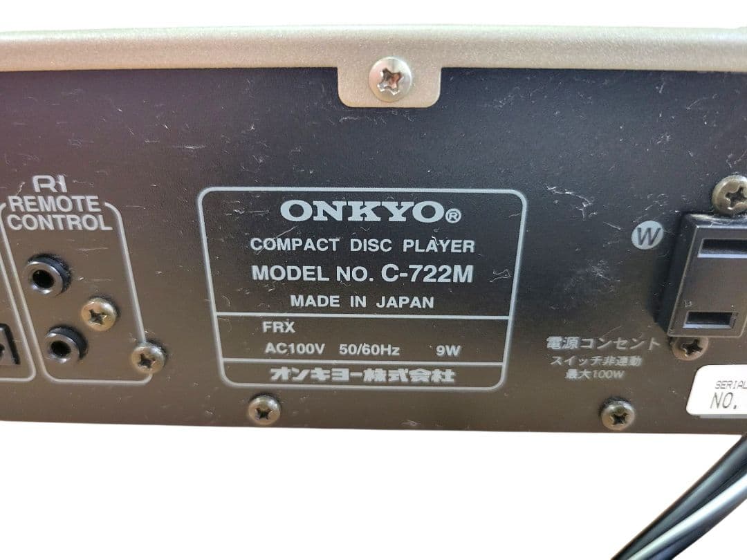 [完動品] ONKYO C-722M CDプレーヤー