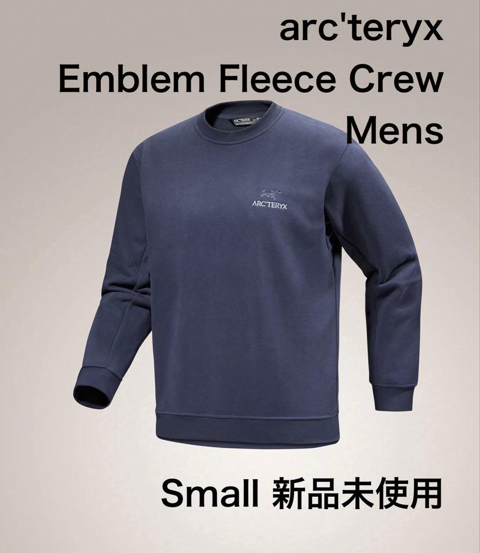 【新品未使用】Small Emblem Fleece Crew M ネイビー
