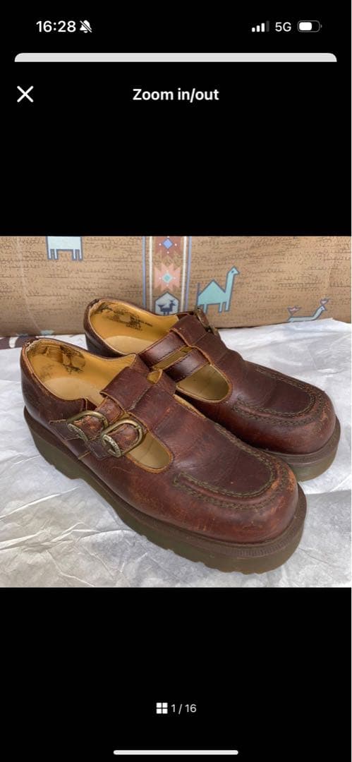 イングランド製 Dr.Martens メリージェーン UK6 25cm ブラウン