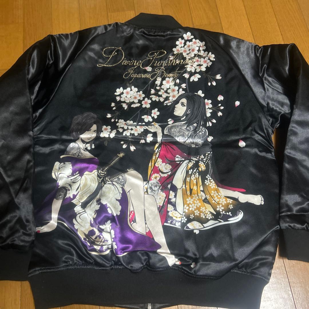 抜刀娘 DIVINE RETRIBUTION スカジャン 和柄 桜 日本 L