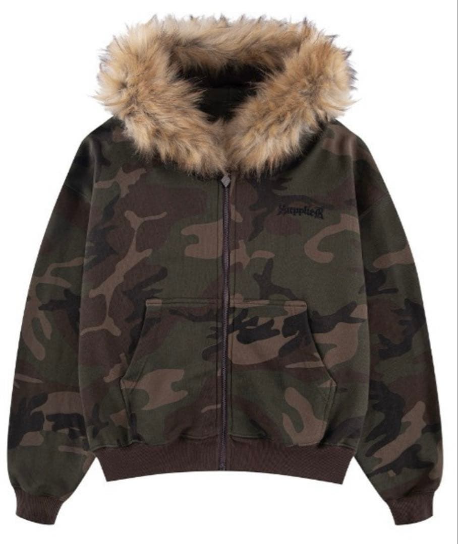 Supplier フルジップ ファー付