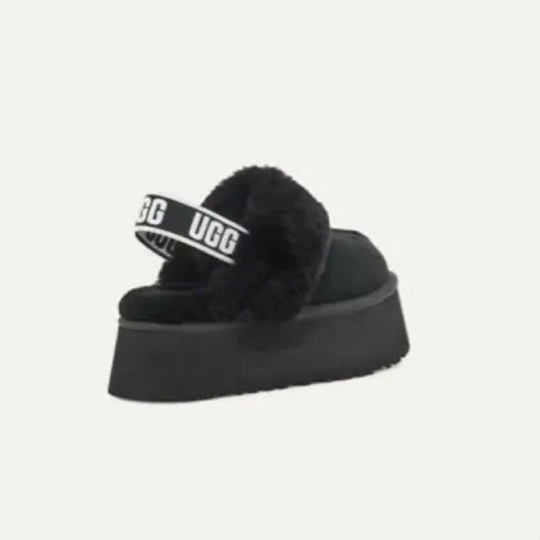UGG Funkette ブラックスライドサンダル