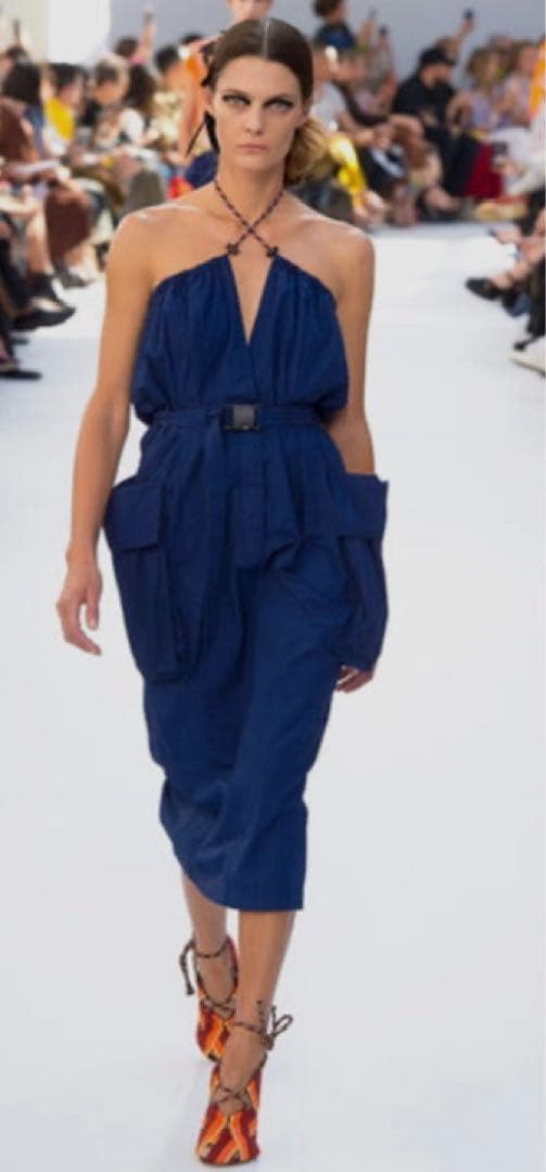 DRIES VAN NOTEN ネイビーワンピース