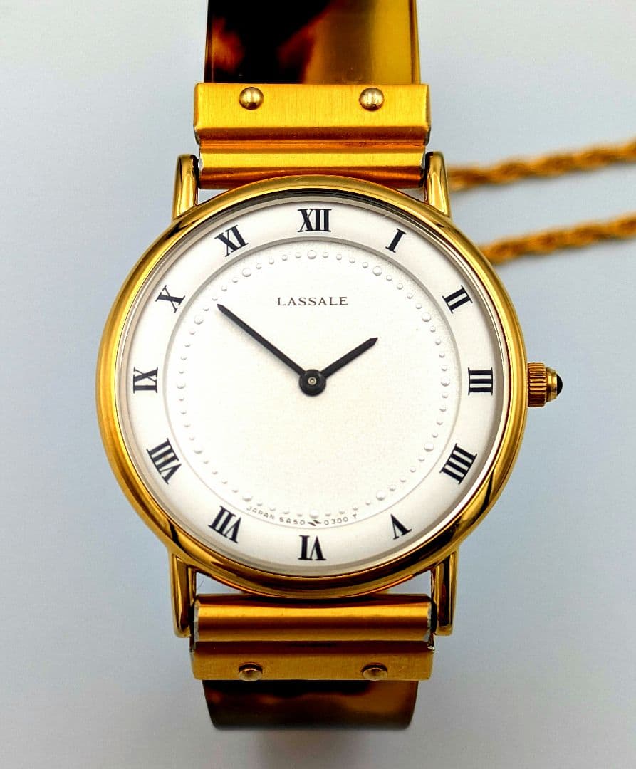 【M2500151】SEIKO LASSALE レディース腕時計 　鼈甲風ベルト