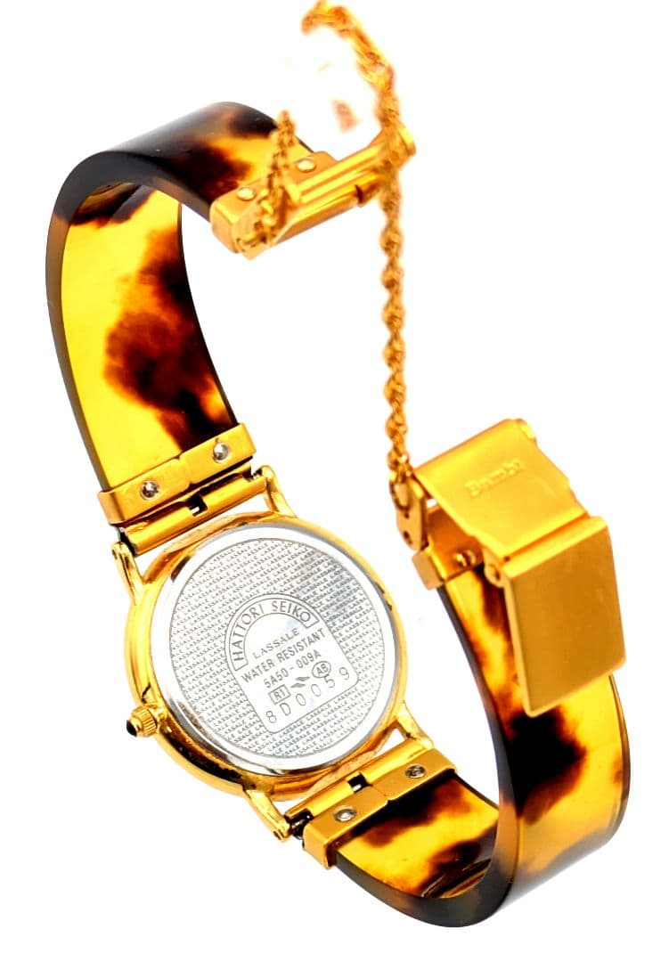 【M2500151】SEIKO LASSALE レディース腕時計 　鼈甲風ベルト