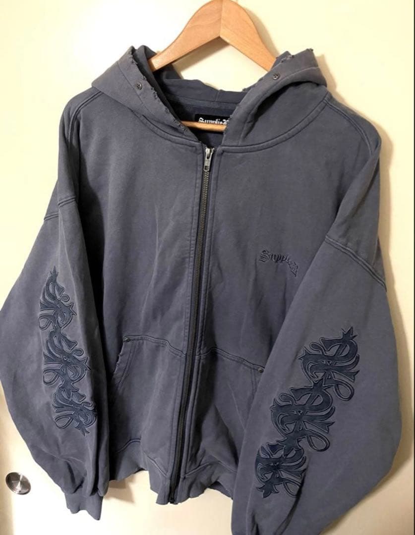 Supplier サプライヤー ジップパーカー グレー