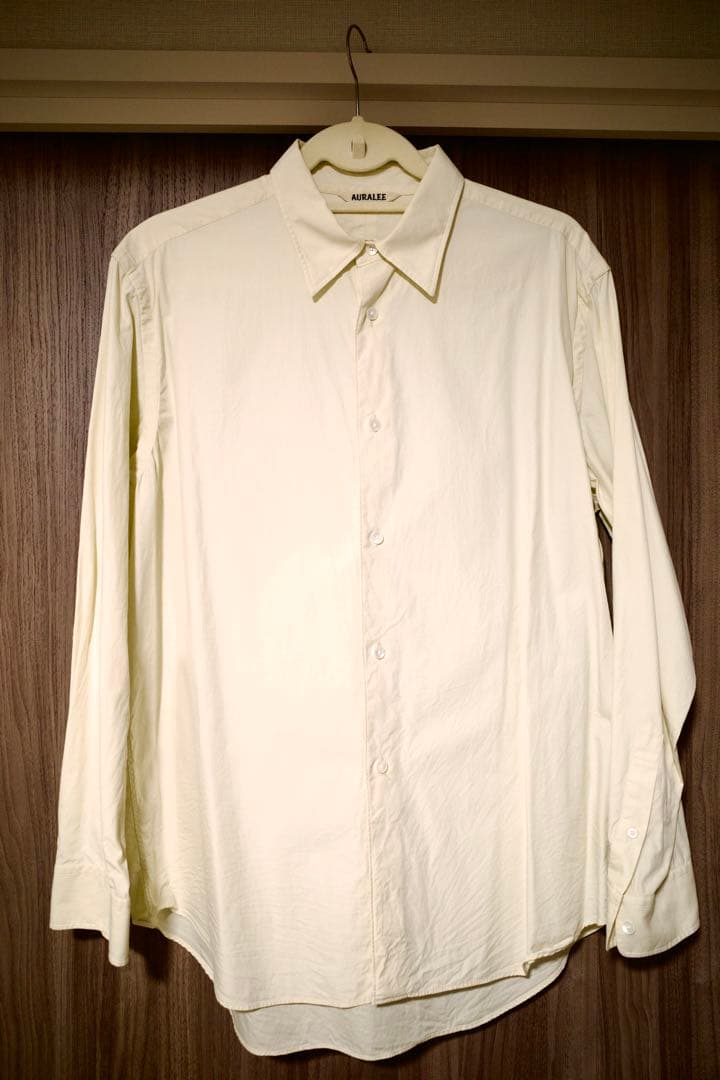 トップス AURALEE WASHED FINX TWILL SHIRT 24ss