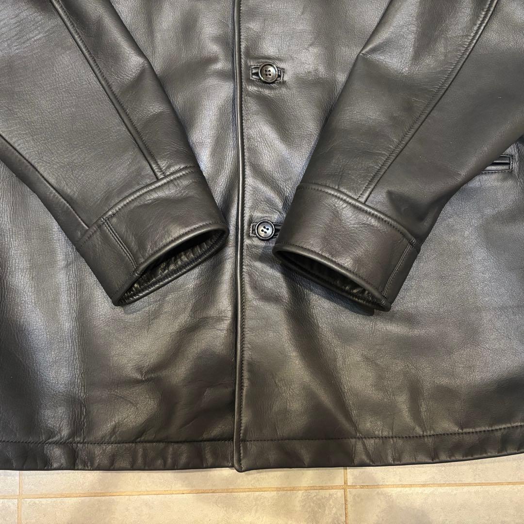ジャケット・アウター OVY Waterproof Calf Leather Car Coat M