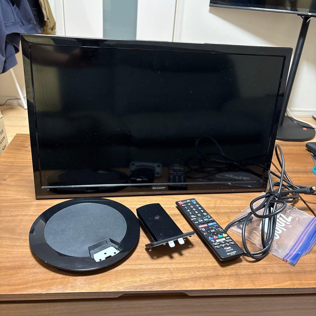 SHARP 24V型 液晶テレビ AQUOS 2T-C24AD リモコン付き