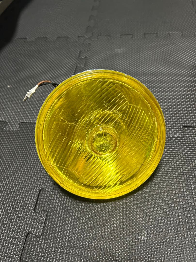 旧車　マーシャル　ヘッドライト　イエローレンズ　180パイ