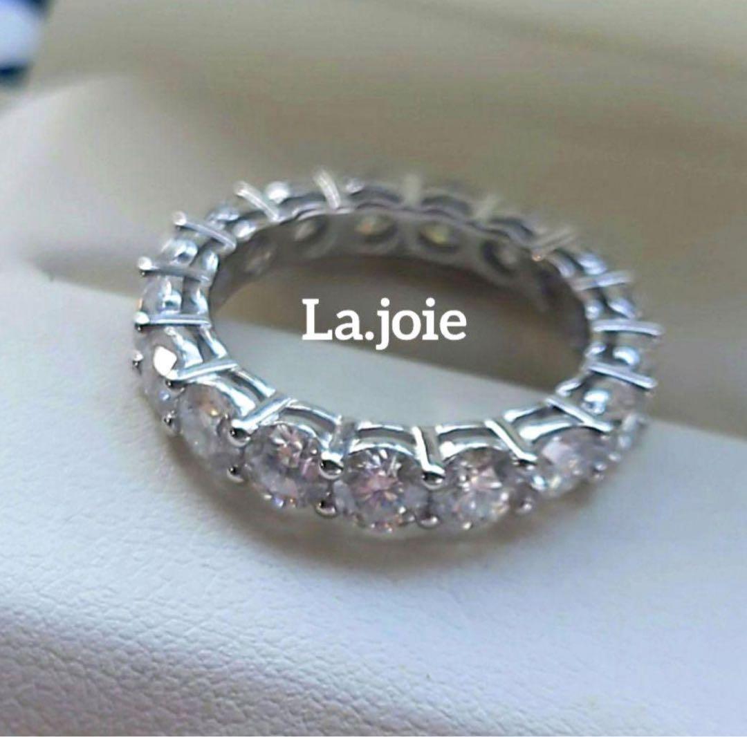 最高品質 モアサナイト フルエタニティ 【13号】4mm リング