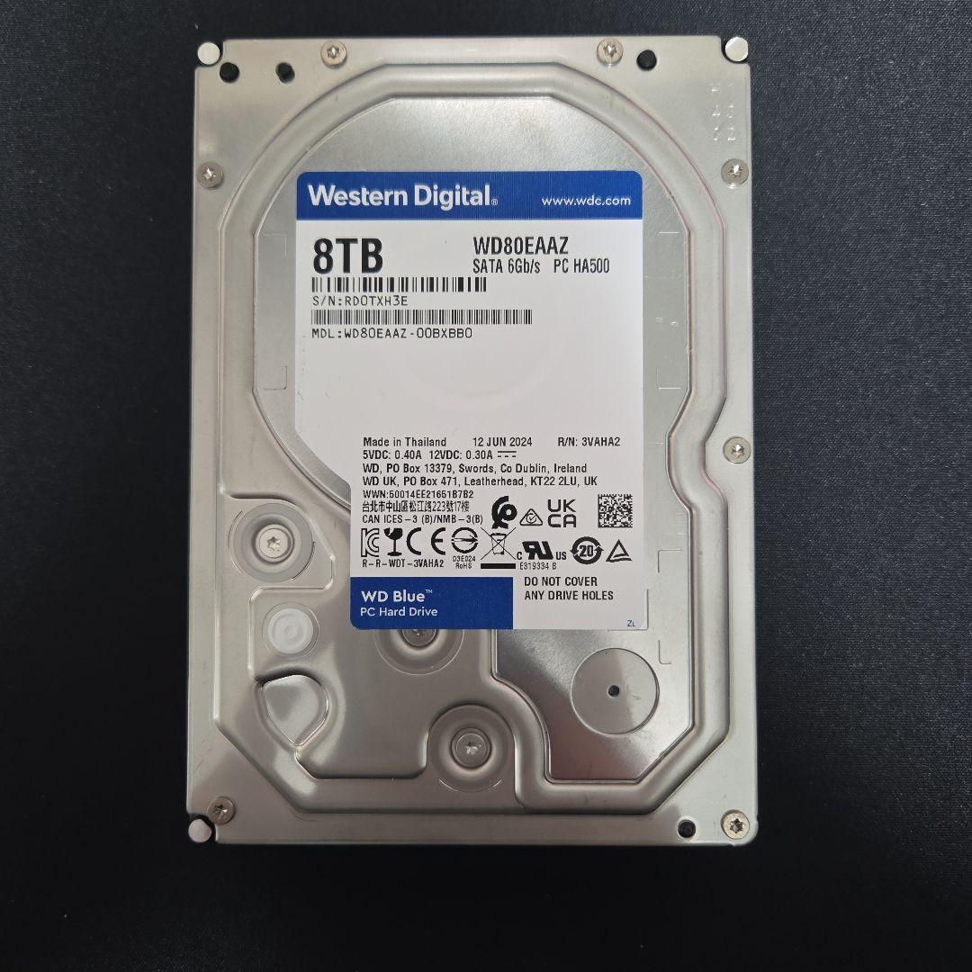 8TB HDD Western Digital WD80EAAZ (正常動作品)