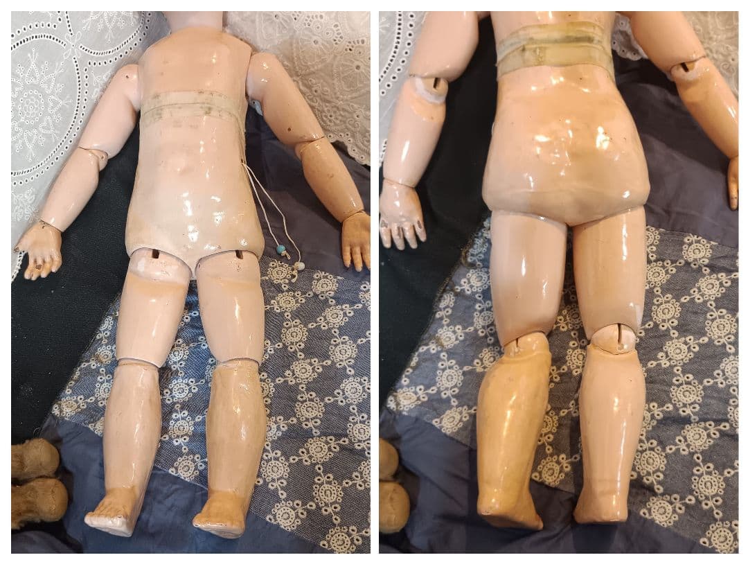 ⭐E12 アンティークドール　エデンべべ　大きな美しい瞳　⭐ジュモーボディ