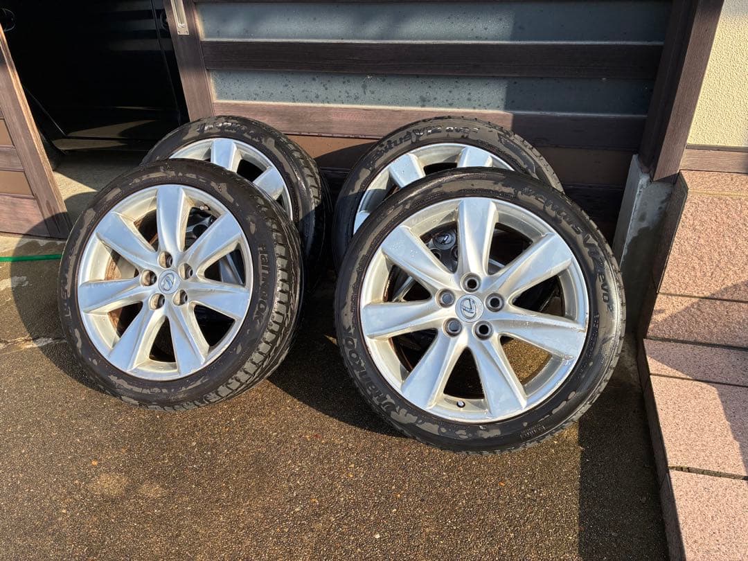 純正ホイール　レクサス600h 245/45ZR19 夏タイヤ 5スポーク