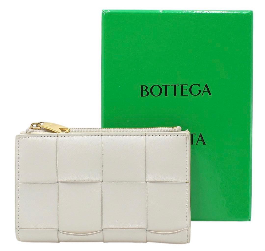 S2092 ボッテガヴェネタ カセット マキシイントレチャート二つ折り財布