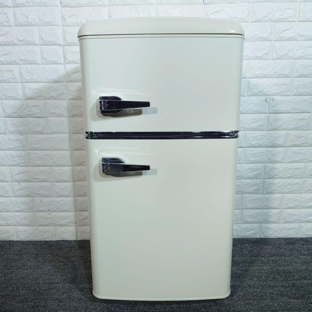 アイリスオーヤマ 冷蔵庫 PRR-082D-W 81L 2024年製 B107