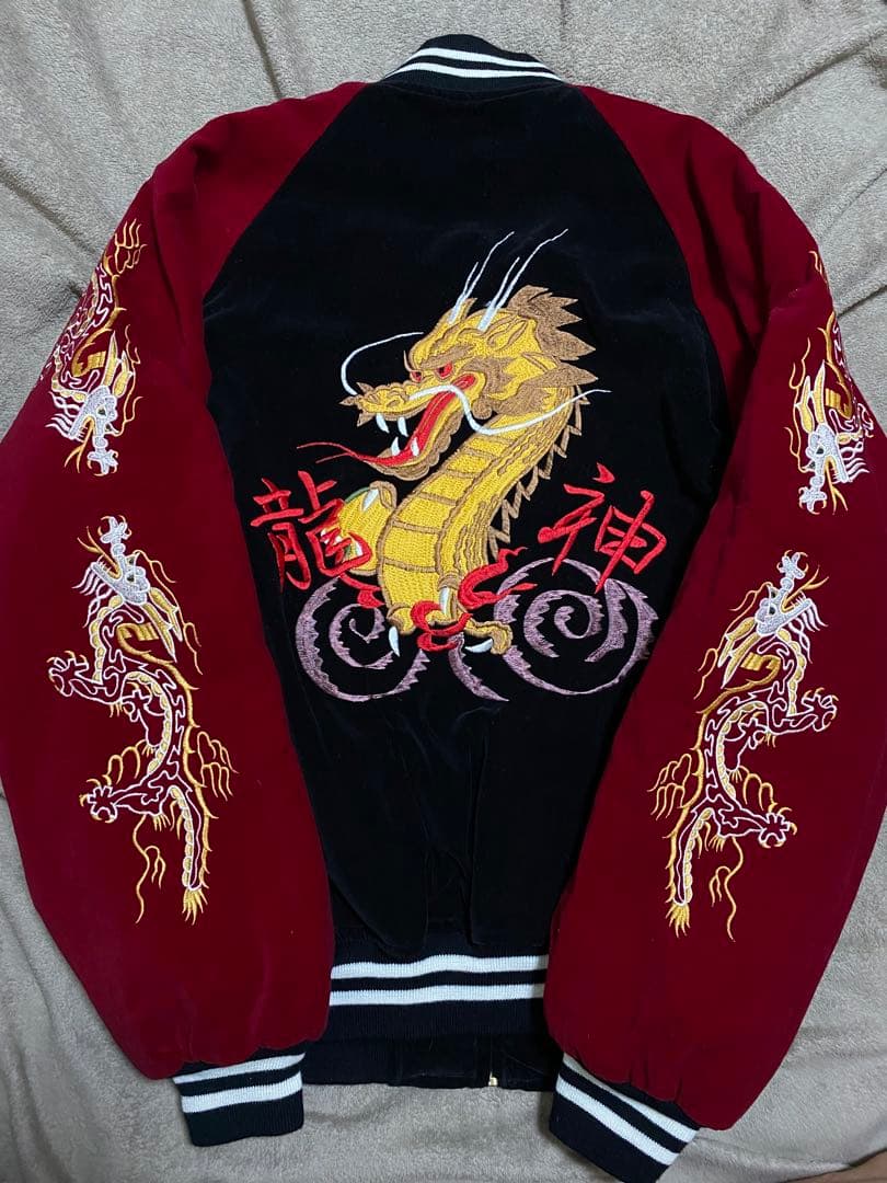 Greeman 美品別珍 日本限定龍 スカジャン unisex vintage