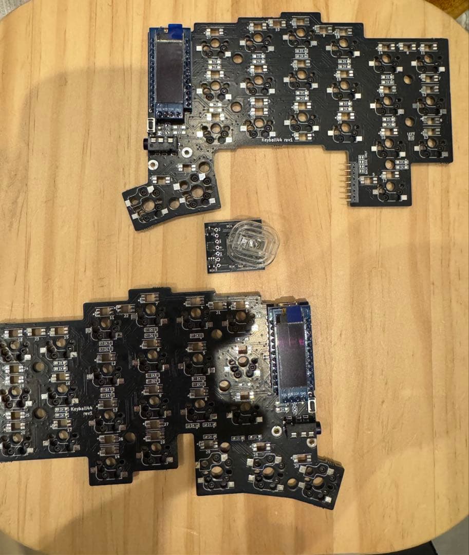 【新品】keyball44 すべて半田済み基板セットTRRSメタルケーブル付