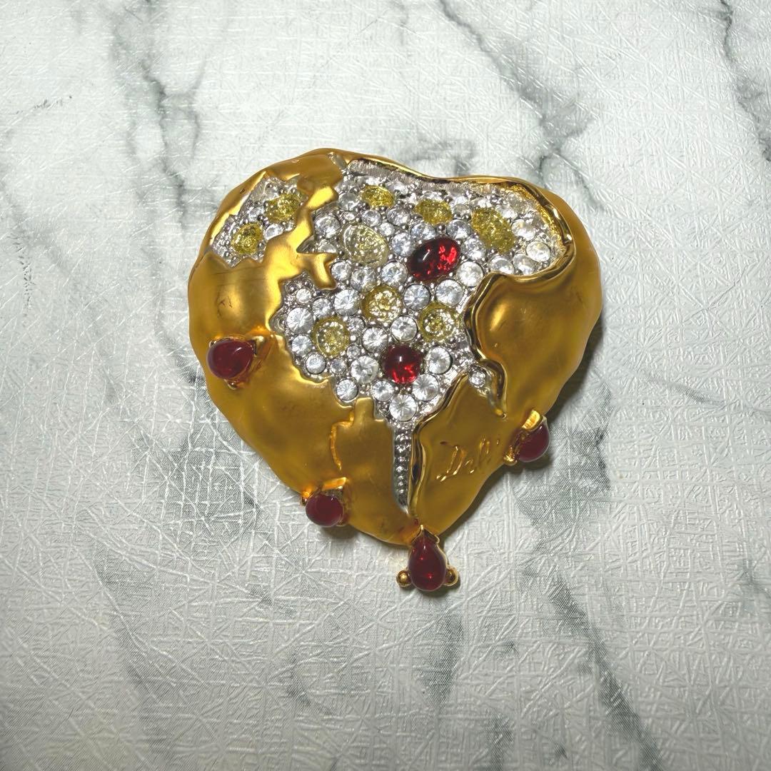 【訳あり/希少】DALI JOIES ダリ「王家の心臓」ブローチ 復刻品