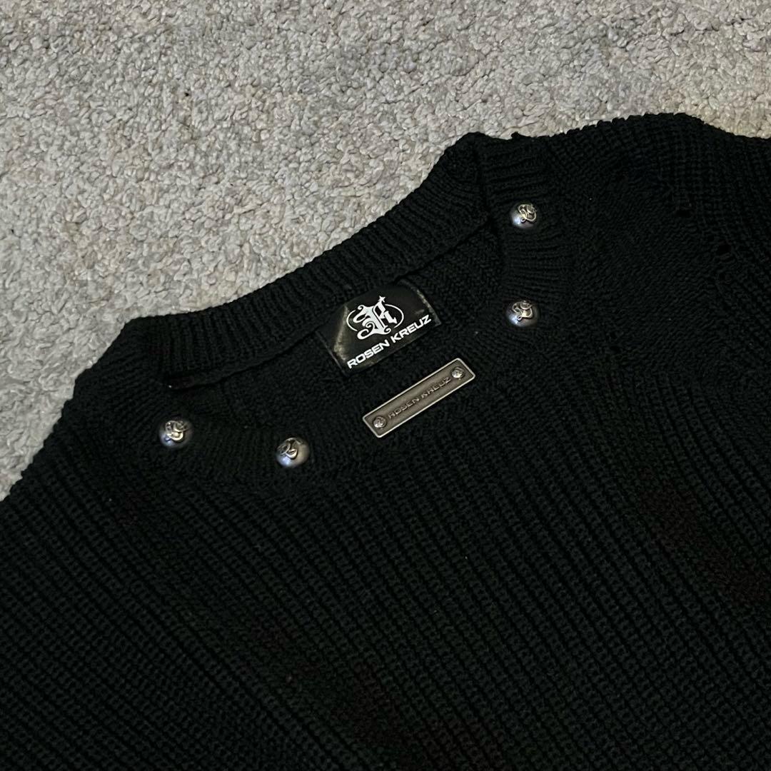 【Rosen Kreuz】l logo knit