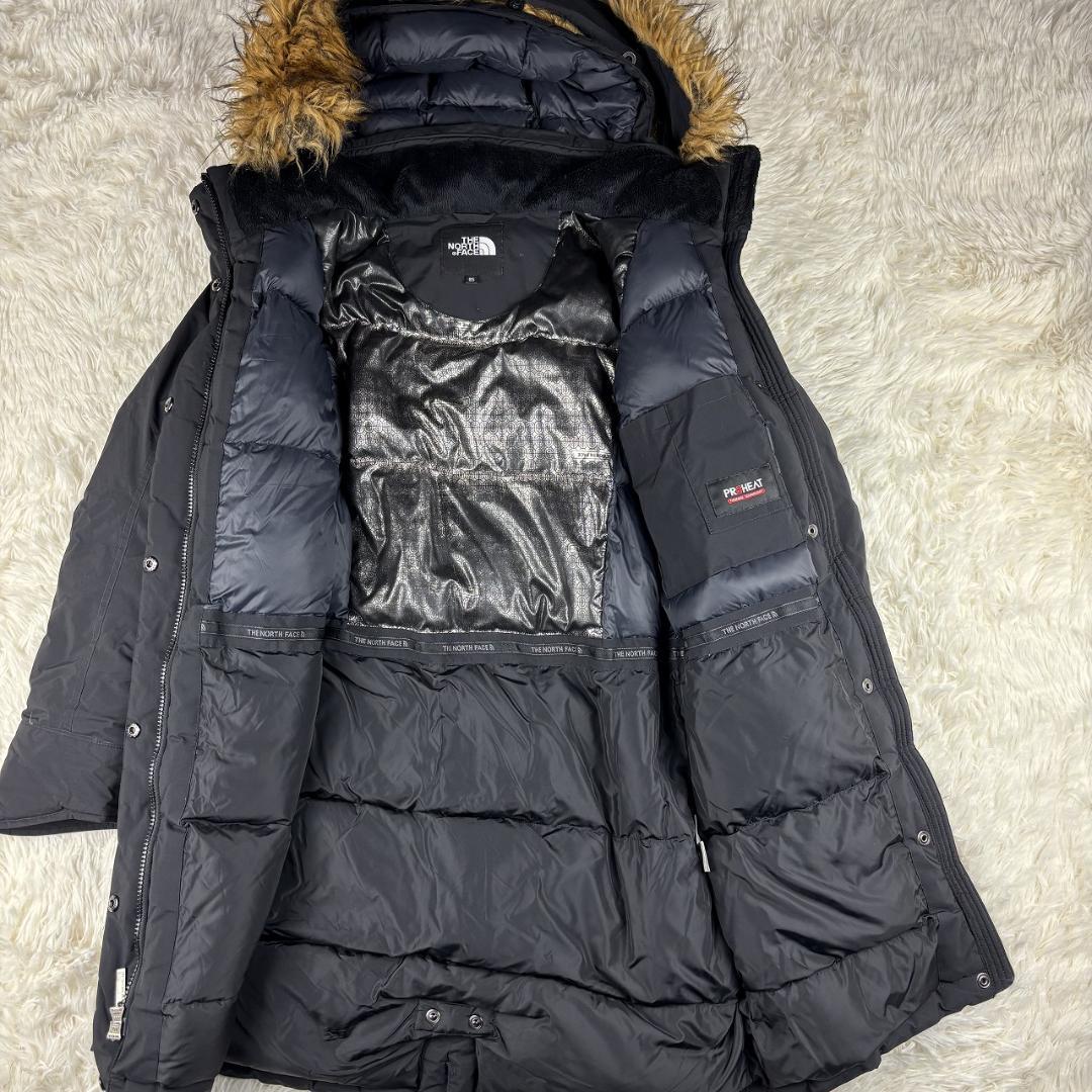 ノースフェイス ダウンコート ブラック レディース M ファー