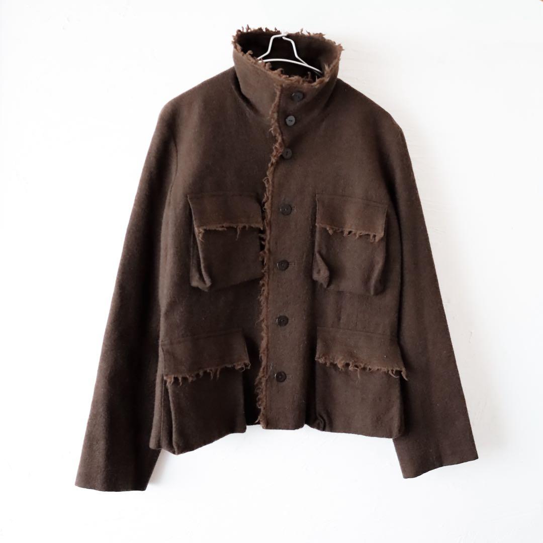 JURGEN LEHL ジャケット　フリンジ　ポケット　ウールジャケット