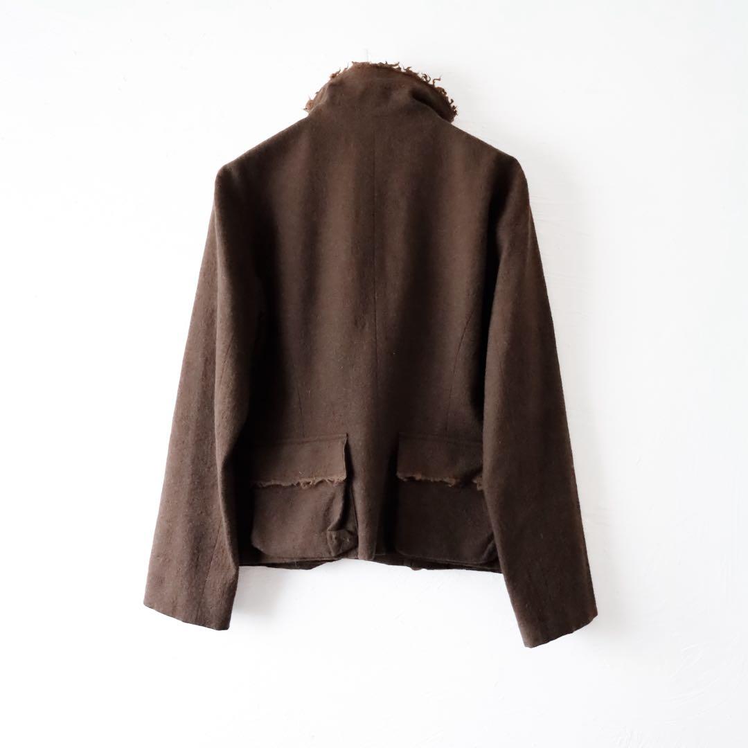 JURGEN LEHL ジャケット　フリンジ　ポケット　ウールジャケット