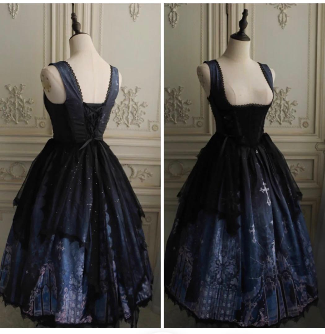 MANUSMACHINA 星降る夜の礼拝堂ジャンパースカートLサイズ海外ロリィタ