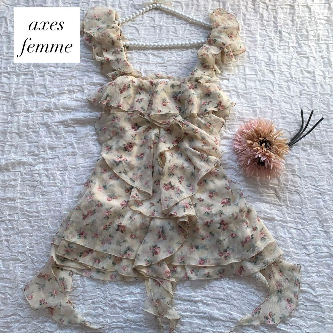 アクシーズファム　花柄キャミソール　チュニック