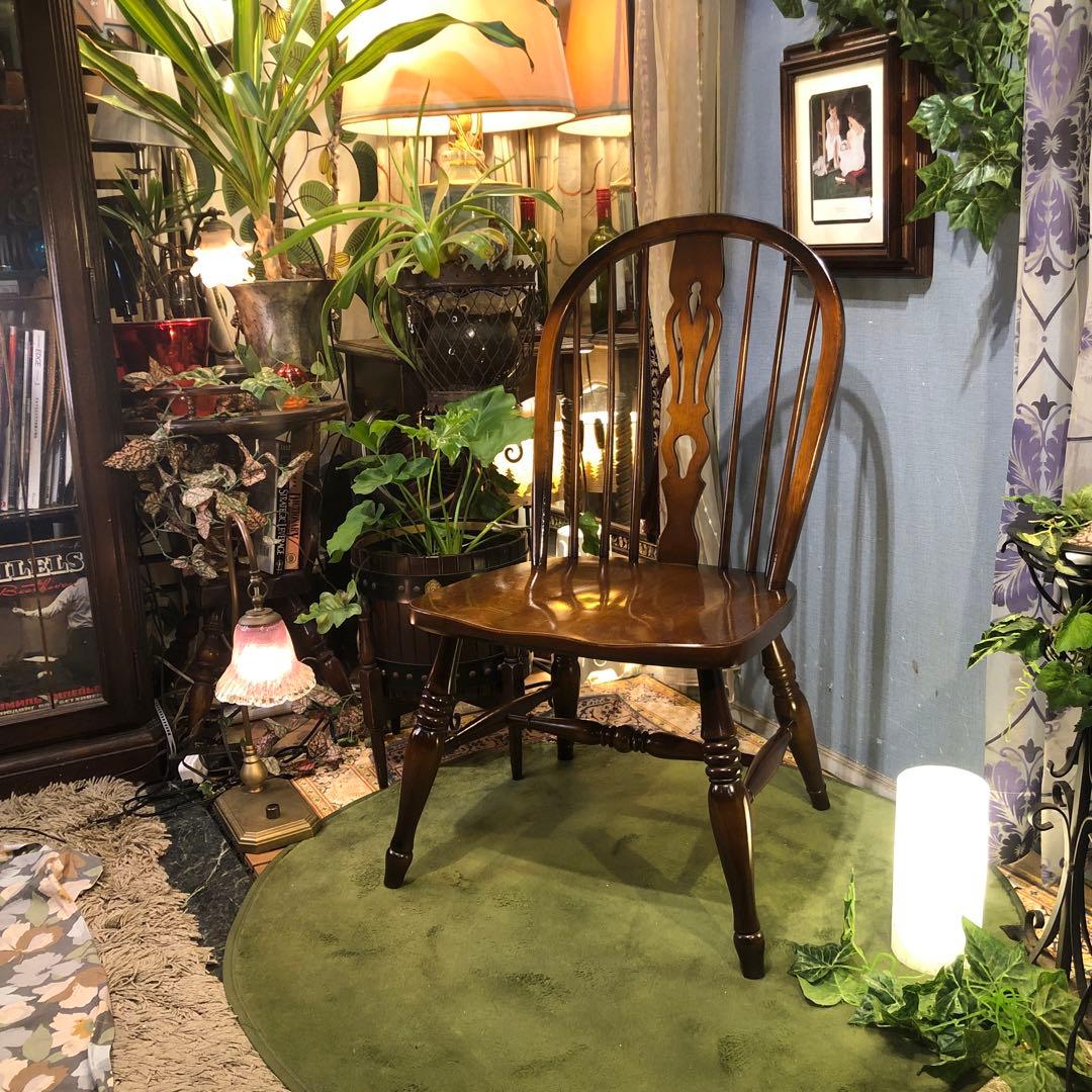 mikuroL 1キツツキマーク　ヴィンテージ ボーバックチェア