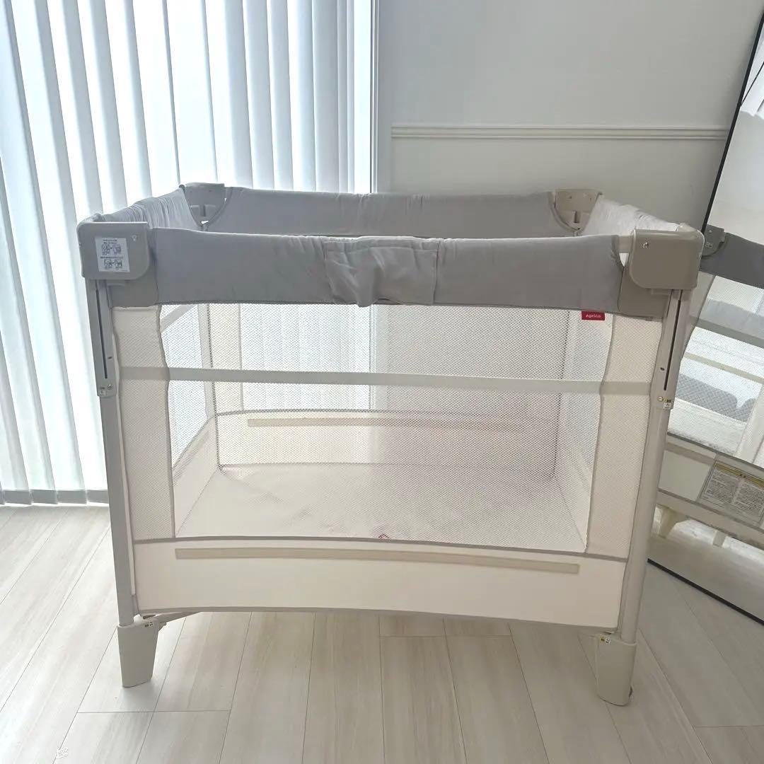 アップリカ ココネル エアープラス　ホワイトベージュ　美品　⭐︎東京受取でお値引