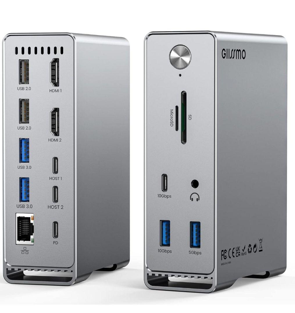 GIISSMO USB-C ドッキングステーション 14in2 未開封 4K対応