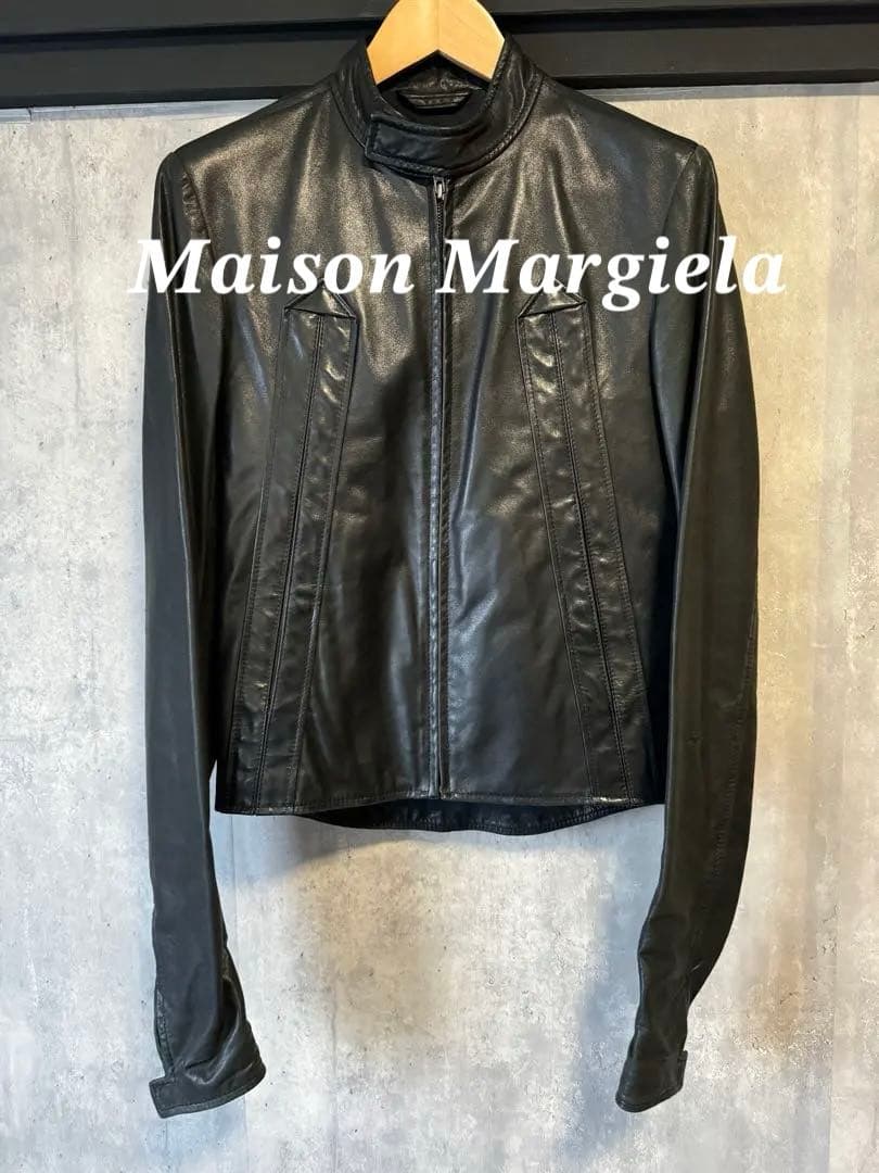 Maison Margiela八の字ライダース ブラックメゾンマルタンマルジェラ
