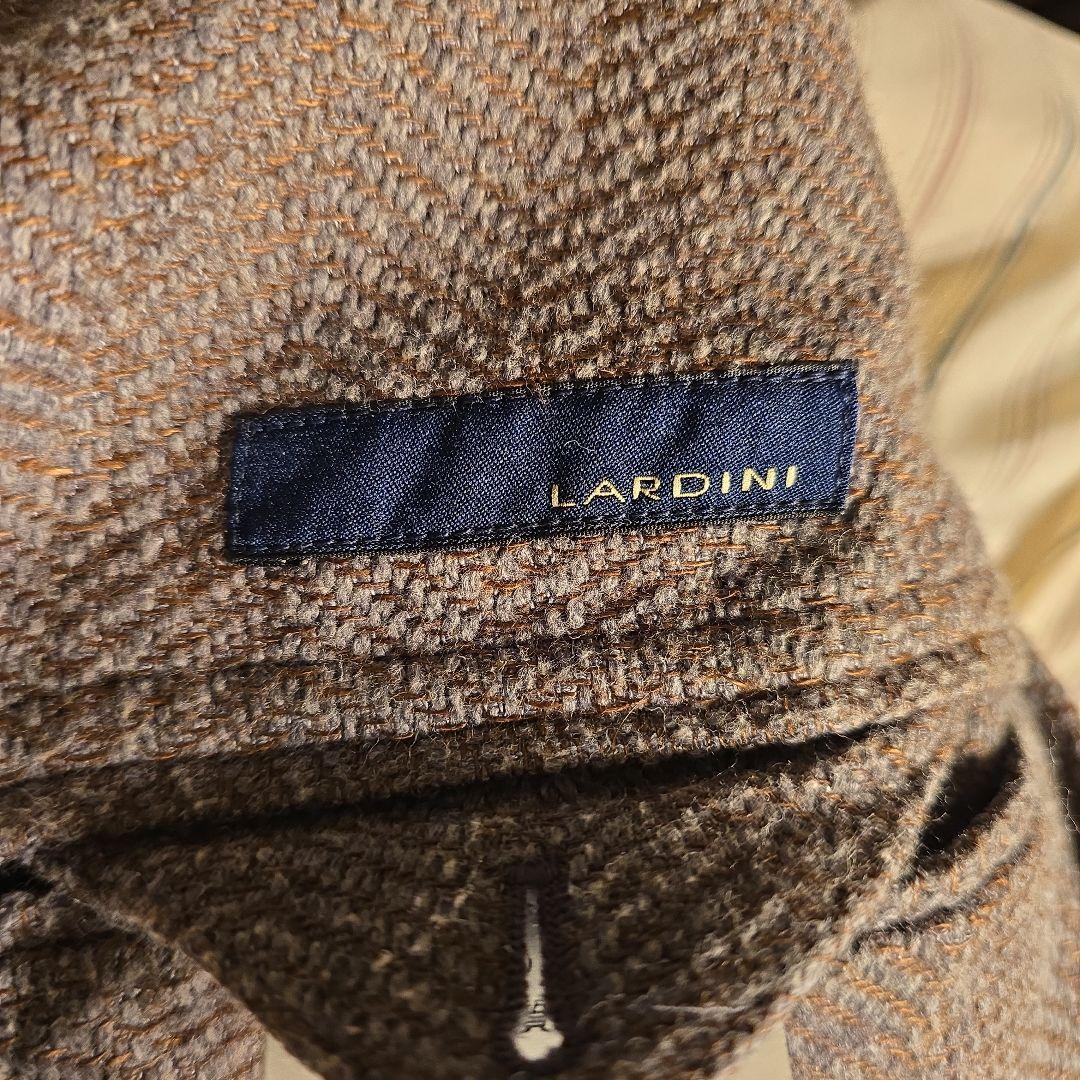 LARDINI ラルディーニ　サイズ46 茶色とグレー ジャケット フラワーピン