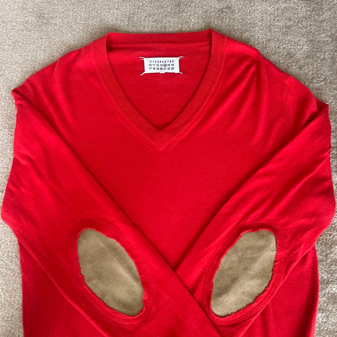 Maison Margiela メゾンマルジェラ エルボーパッチ Mメンズ　赤