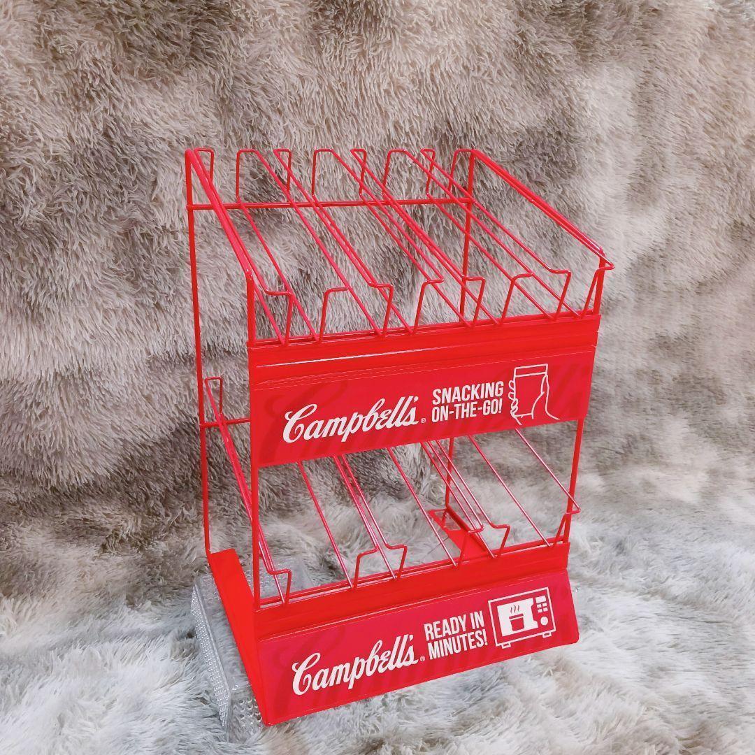 ❤️海外限定❤️非売品レア❤️キャンベル スープ収納ラック レッド✨キッチン✨