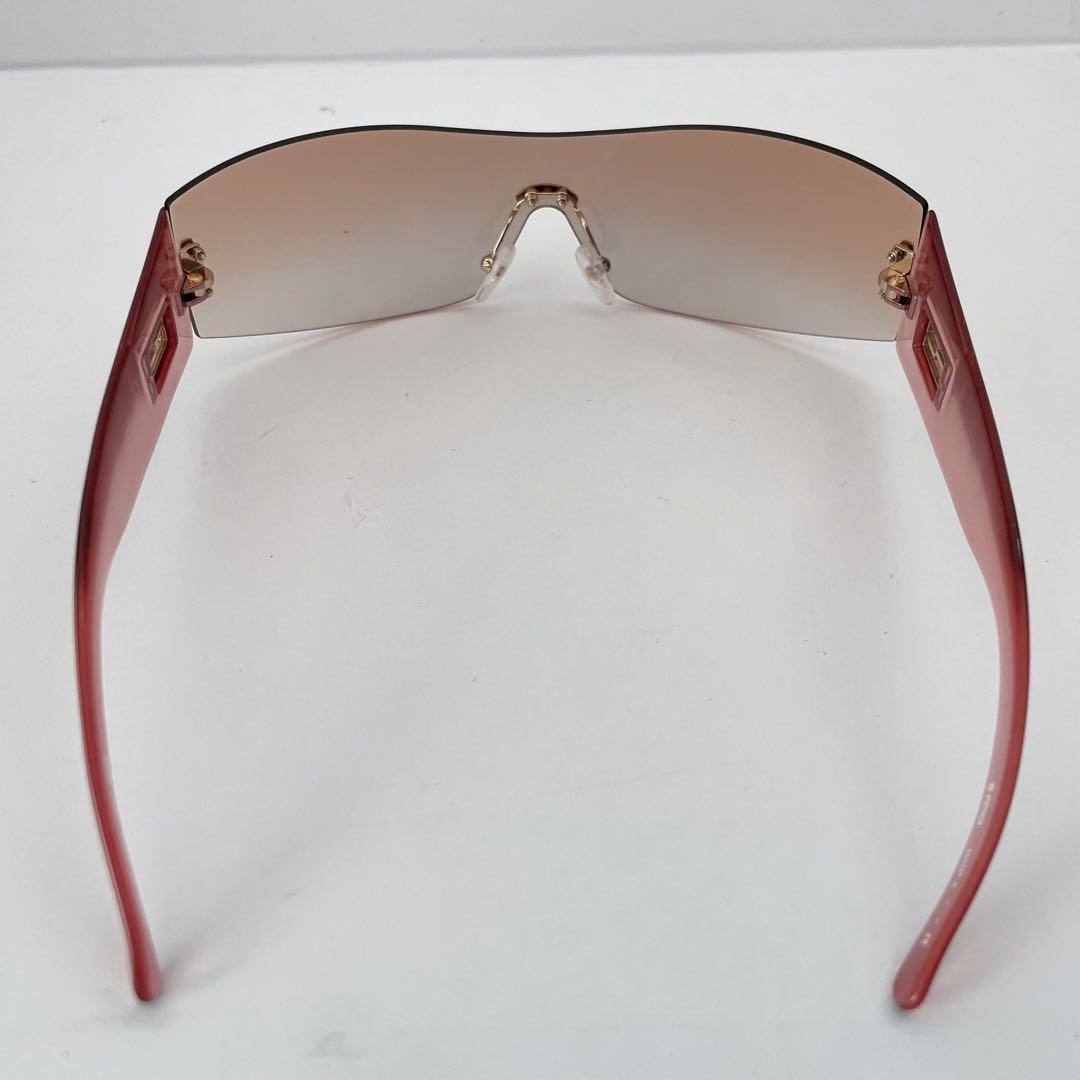【希少品】FENDI サングラス ピンク ユニセックス ヴィンテージ シールド