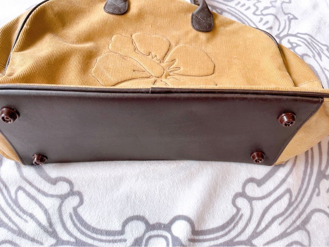 M*B様 ALBA ROSA★ハイビスカス ボストンバッグ スウェード★アルバロ